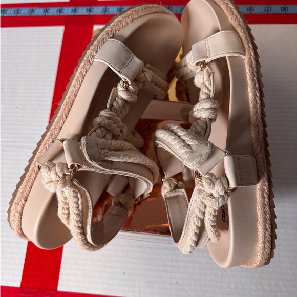 ASOS Cream Rope Sandals - Picture 5 of 7